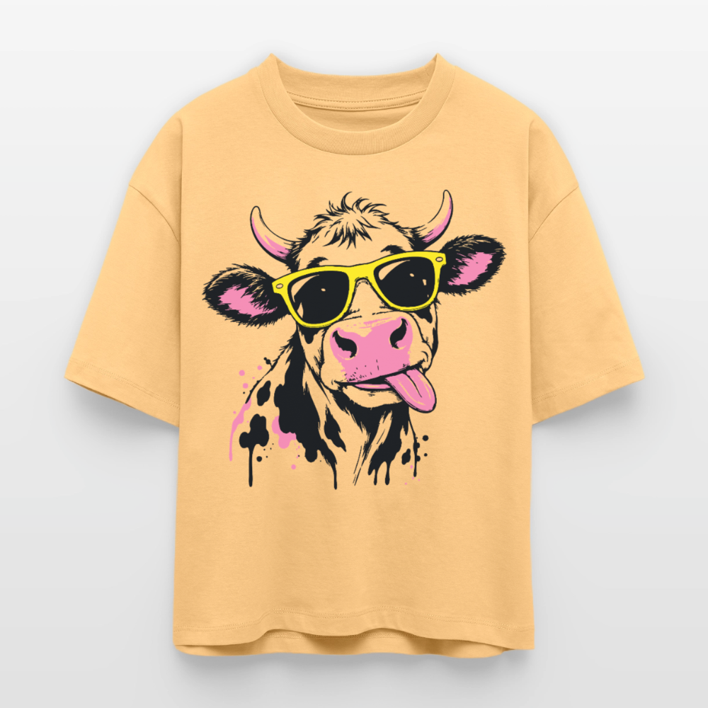 Street Cowboy Design – Frauen Boxy Bio-T-Shirt - Mispel