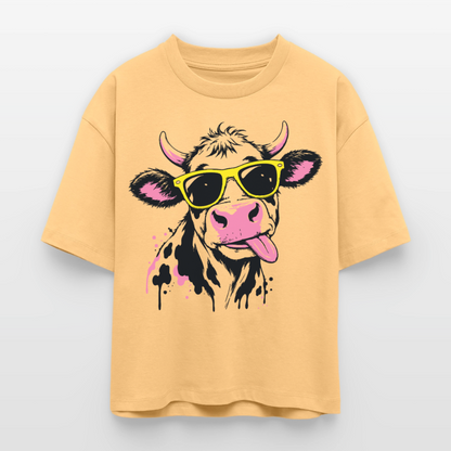 Street Cowboy Design – Frauen Boxy Bio-T-Shirt - Mispel