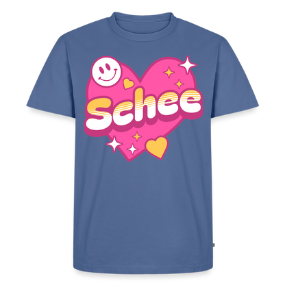 Schnee Design – Männer Premium T-Shirt - Taubenblau