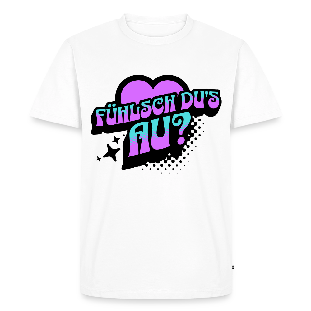 Fühlsch du‘s au Design – Männer Premium T-Shirt - Weiß