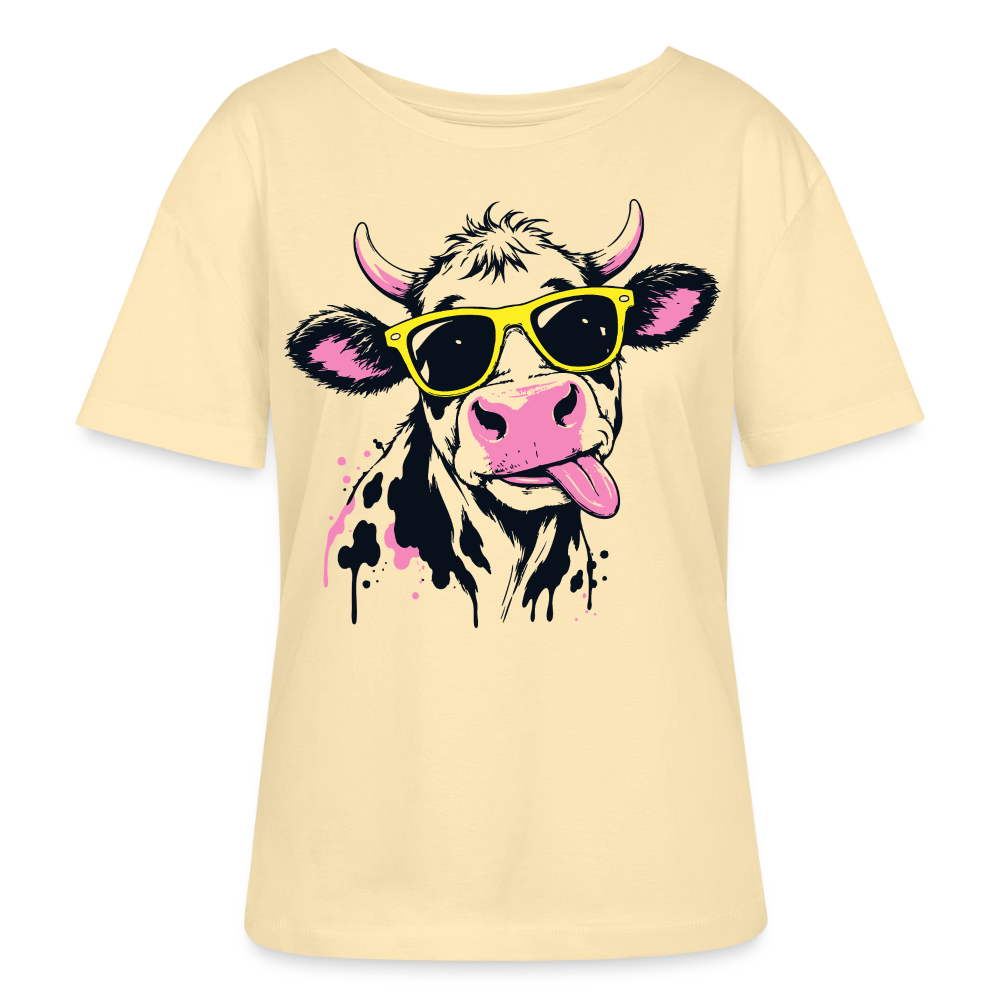 Street Cowboy Design – Rundhals Frauen Bio-T-Shirt - Creme