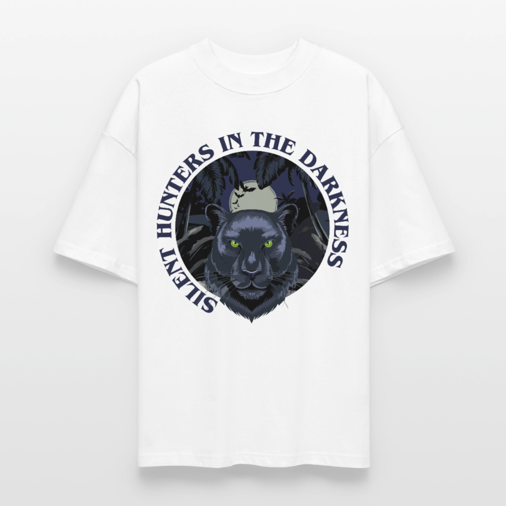 Silent Hunter Design – Oversized Unisex Bio T-Shirt - Weiß