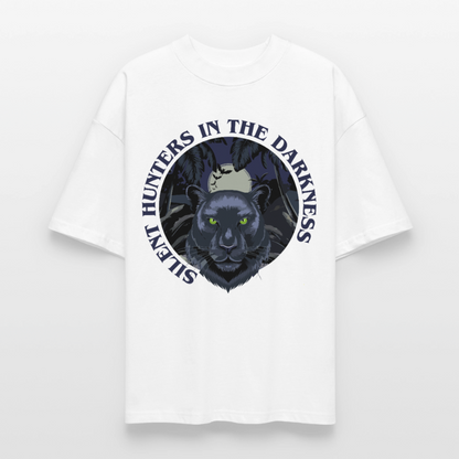 Silent Hunter Design – Oversized Unisex Bio T-Shirt - Weiß