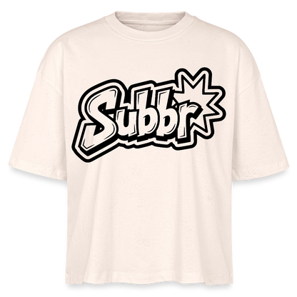 Subbr Design – Frauen Boxy Bio-T-Shirt - Natur