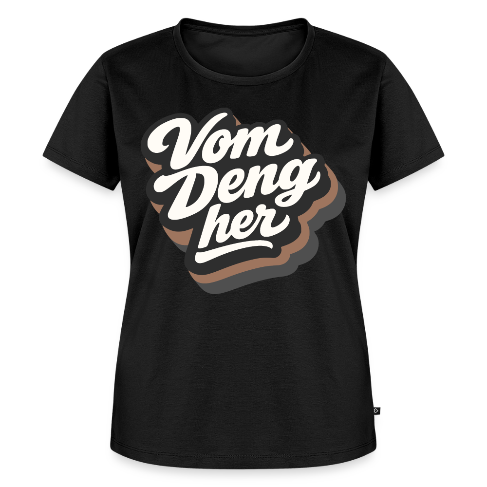 Vom Deng her Design – Frauen Premium T-Shirt - Schwarz