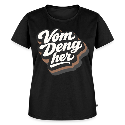Vom Deng her Design – Frauen Premium T-Shirt - Schwarz