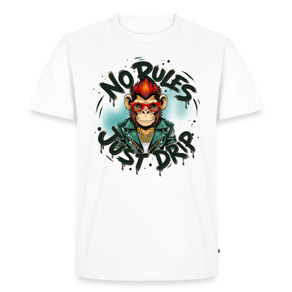 Monkey No Rules Design – Männer Premium T-Shirt - Weiß