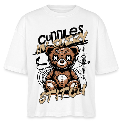 Bear Design – Frauen Boxy Bio-T-Shirt - Weiß
