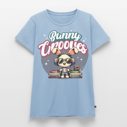 Bunny Grooves Design – Frauen Premium T-Shirt - Hellblau