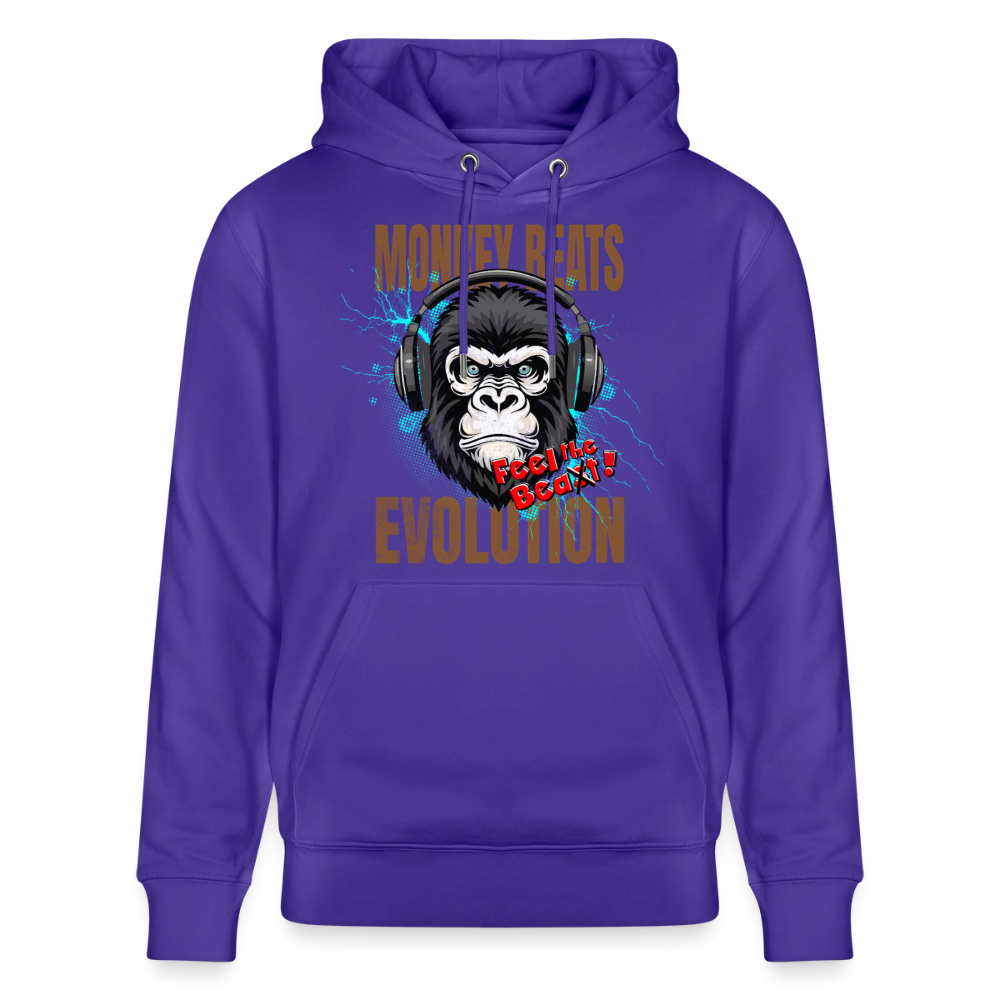 Monkey Beats Design – Unisex Bio-Hoodie - Purple Love 