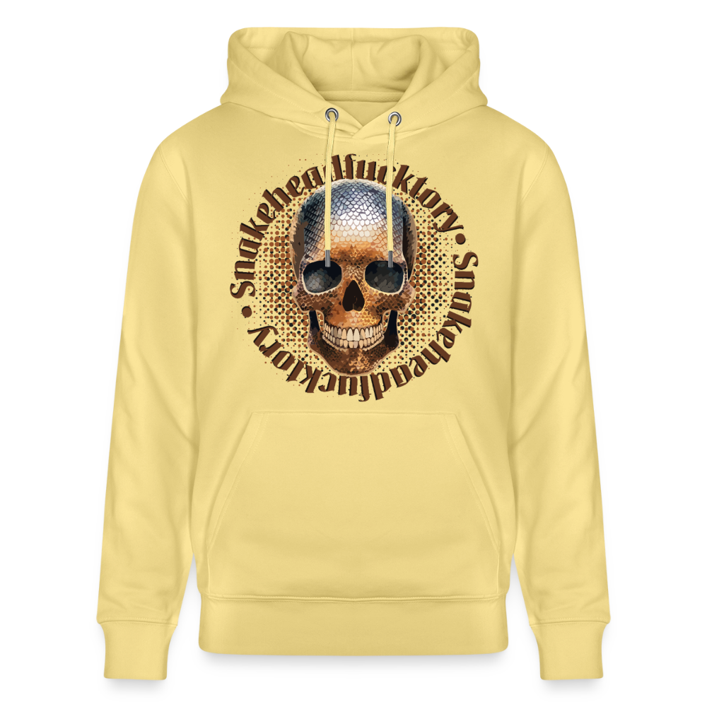 Snake Skull Design – Unisex Bio-Hoodie - Gelb Viva 