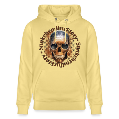 Snake Skull Design – Unisex Bio-Hoodie - Gelb Viva 