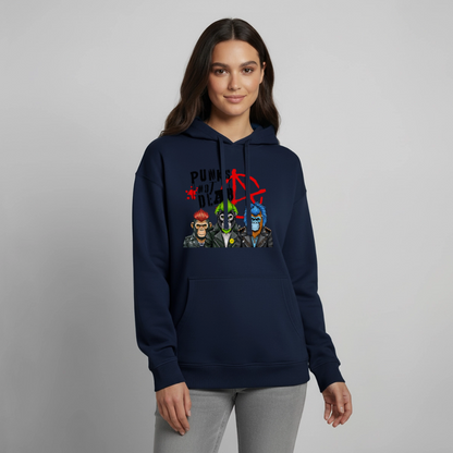 Punks Not Dead Design – Oversized Unisex Hoodie - Navy