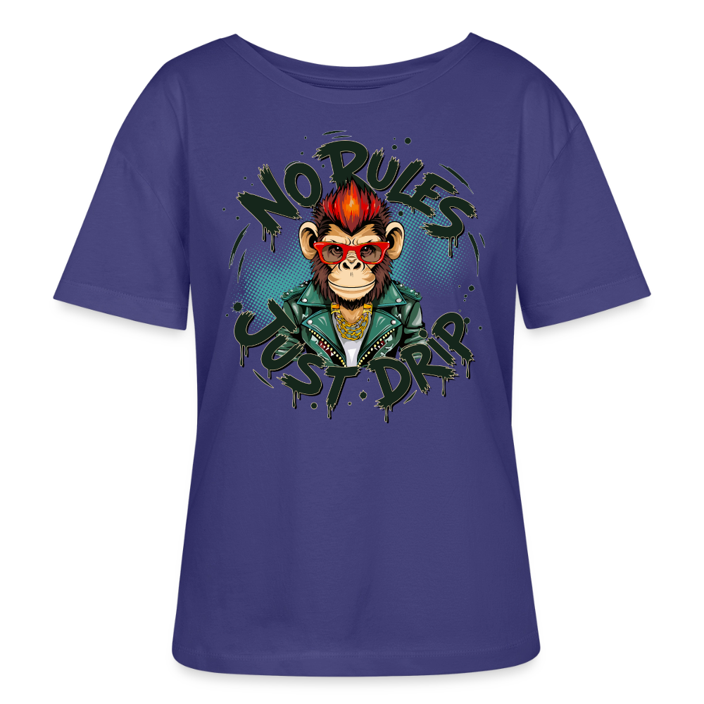 Monkey No Rules Design – Rundhals Frauen Bio-T-Shirt - Dämmerung