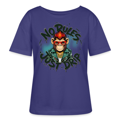 Monkey No Rules Design – Rundhals Frauen Bio-T-Shirt - Dämmerung