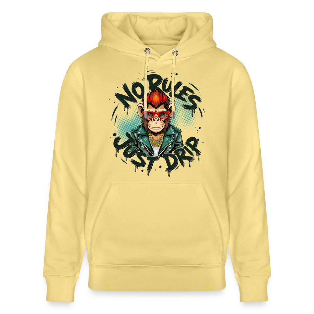 Monkey No Rules Design – Unisex Bio-Hoodie - Gelb Viva 