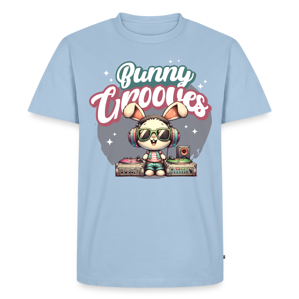 Bunny Grooves Design – Männer Premium T-Shirt - Hellblau