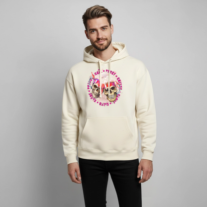 Party Skull Design Pink – Oversized Unisex Hoodie - Natur