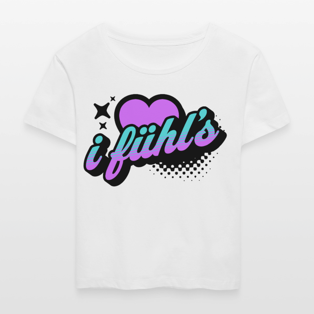 i fühl‘s Design – Rundhals Frauen Bio-T-Shirt - Weiß