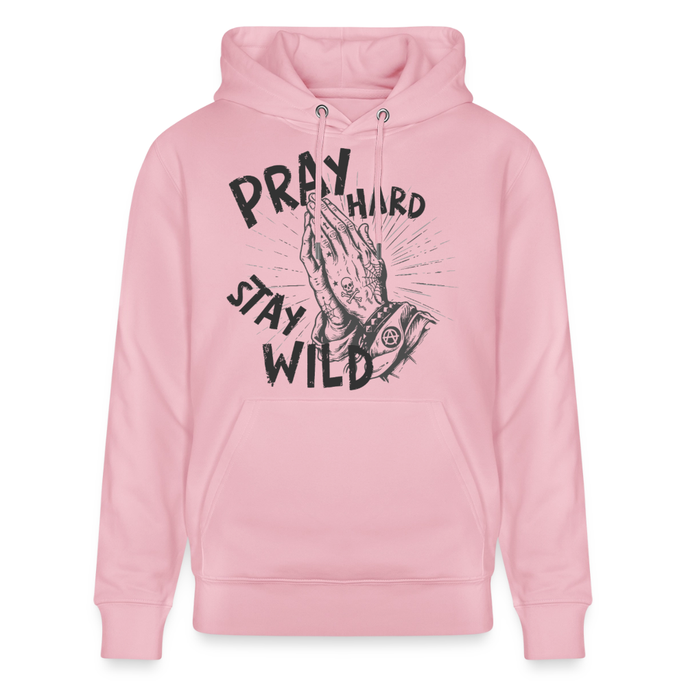 Betende Hände Design – Unisex Bio-Hoodie - Hellrosa