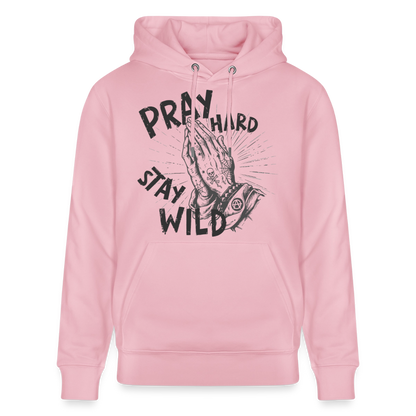 Betende Hände Design – Unisex Bio-Hoodie - Hellrosa