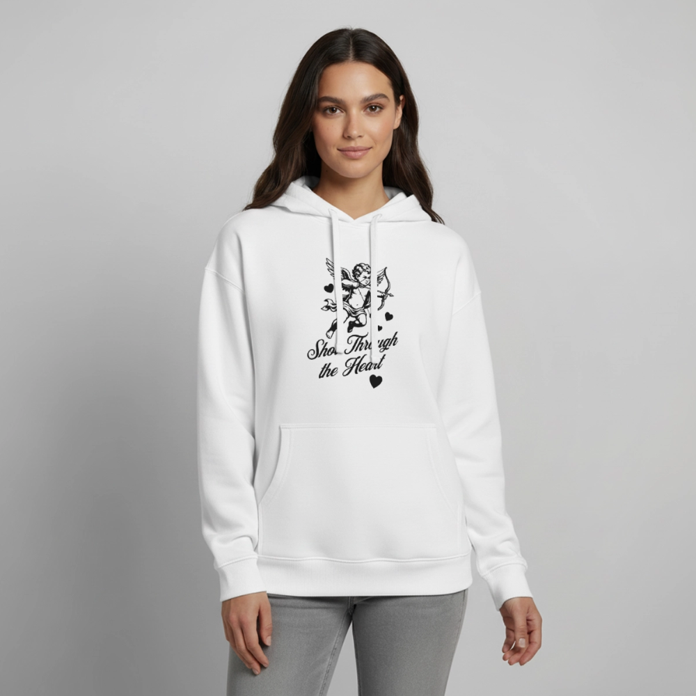 Amor Design – Oversized Unisex Hoodie - Weiß