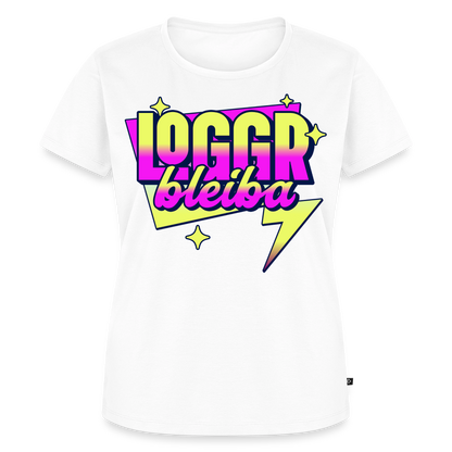 Logo bleibt Design – Frauen Premium T-Shirt - Weiß