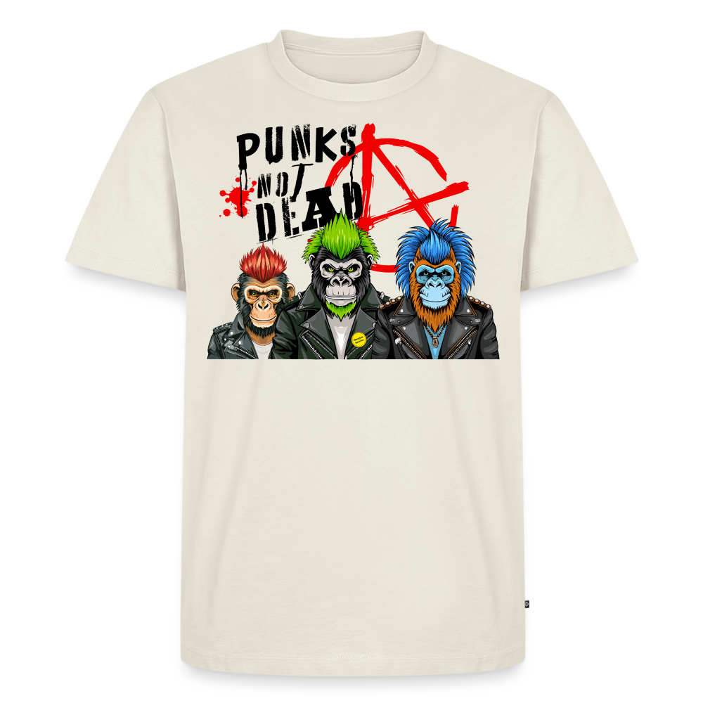 Punks Not Dead Design – Männer Premium T-Shirt - Naturweiß