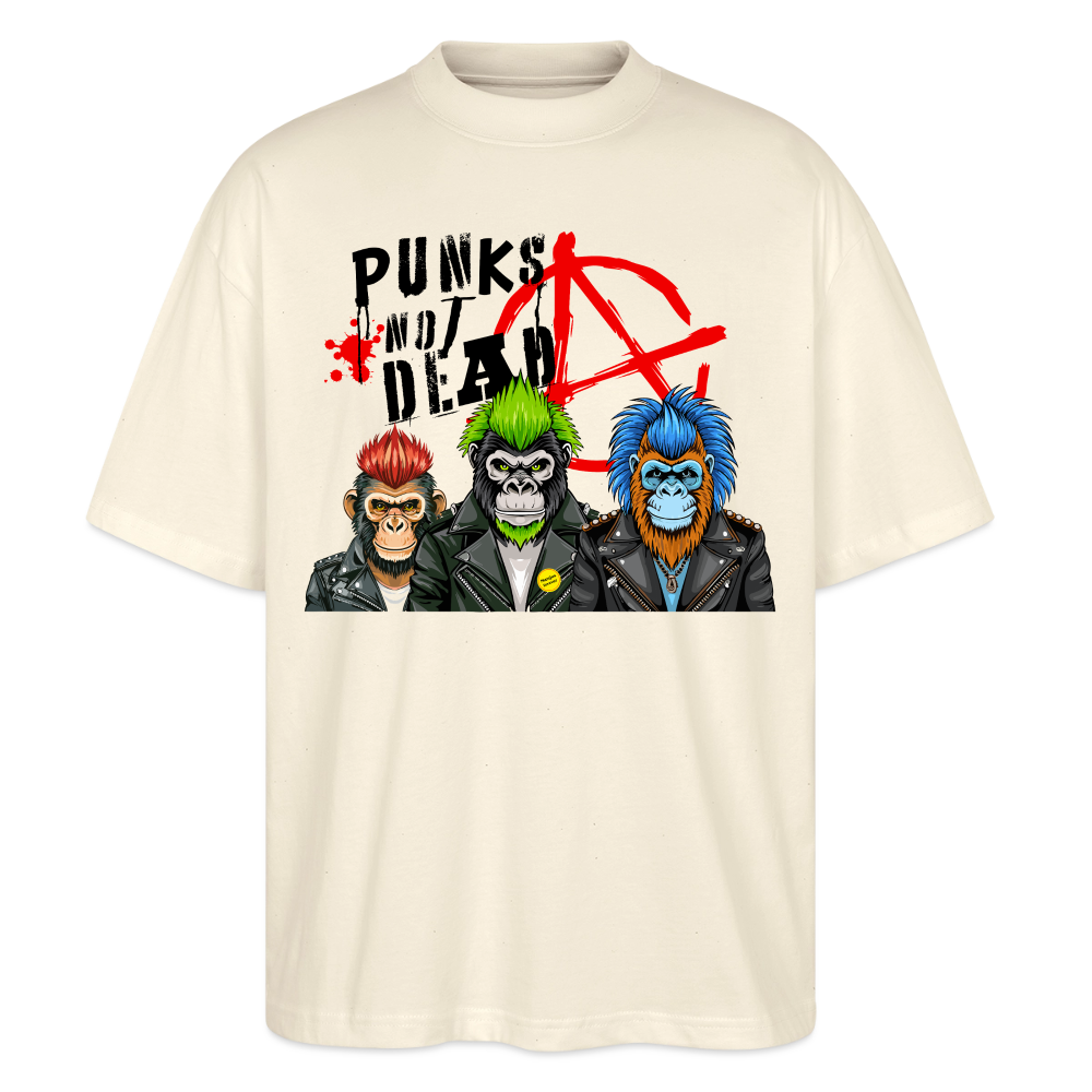 Punks Not Dead Design – Oversized Unisex Bio T-Shirt - Natur