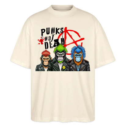 Punks Not Dead Design – Oversized Unisex Bio T-Shirt - Natur