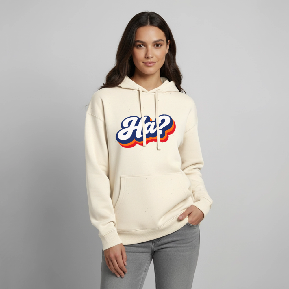 Ha? Design – Oversized Unisex Hoodie - Natur