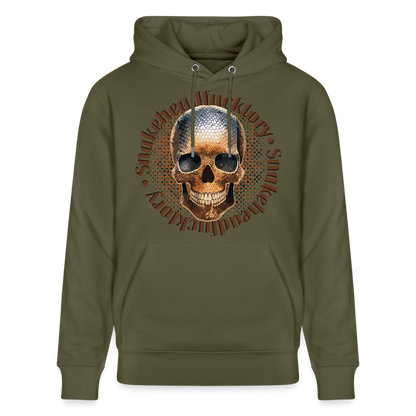 Snake Skull Design – Unisex Bio-Hoodie - Khaki Grün