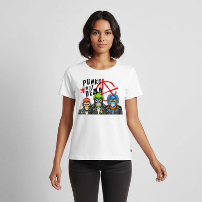Punks Not Dead Design – Frauen Premium T-Shirt - Weiß