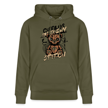 Bear Design – Unisex Bio-Hoodie - Khaki Grün