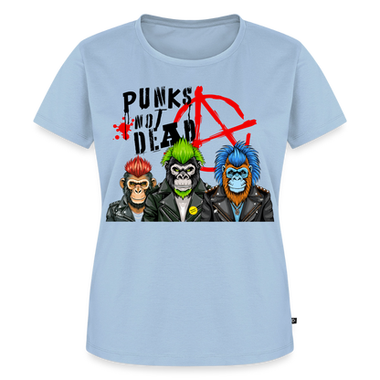 Punks Not Dead Design – Frauen Premium T-Shirt - Hellblau