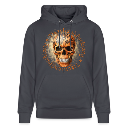 Tiger skull Design – Unisex Bio-Hoodie - Indigoblau