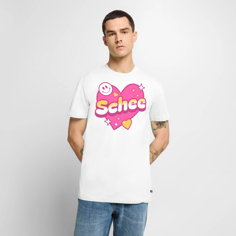 Schnee Design – Männer Premium T-Shirt - Weiß