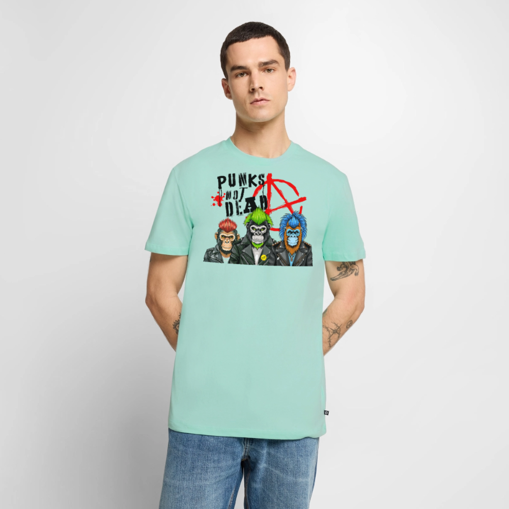 Punks Not Dead Design – Männer Premium T-Shirt - Mint 