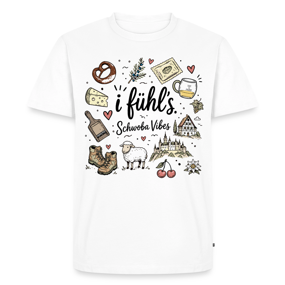 Alb Liebe Design – Männer Premium T-Shirt - Weiß
