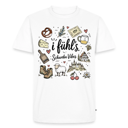Alb Liebe Design – Männer Premium T-Shirt - Weiß