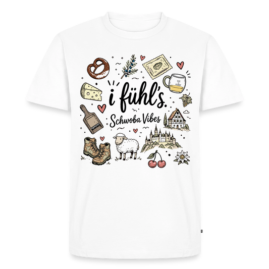 Alb Liebe Design – Männer Premium T-Shirt - Weiß