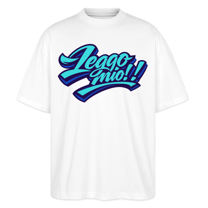 Leggomio Design – Oversized Unisex Bio T-Shirt - Weiß