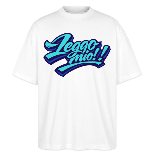 Leggomio Design – Oversized Unisex Bio T-Shirt - Weiß