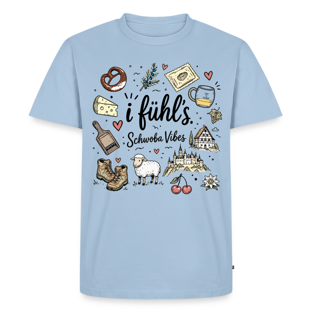 Alb Liebe Design – Männer Premium T-Shirt - Hellblau