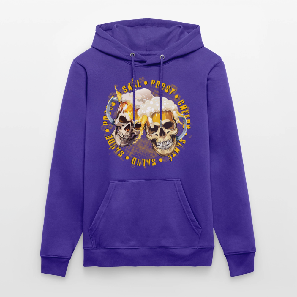 Party Skull Design – Unisex Bio-Hoodie - Purple Love 