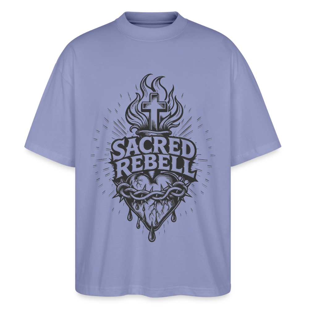 Sacred Rebell Design – Oversized Unisex Bio T-Shirt - Violett