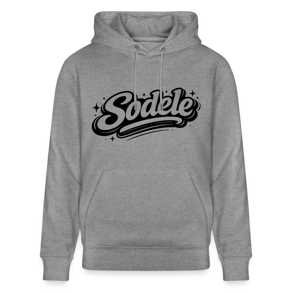 Sudele Design – Unisex Bio-Hoodie - Hellgrau marmoriert