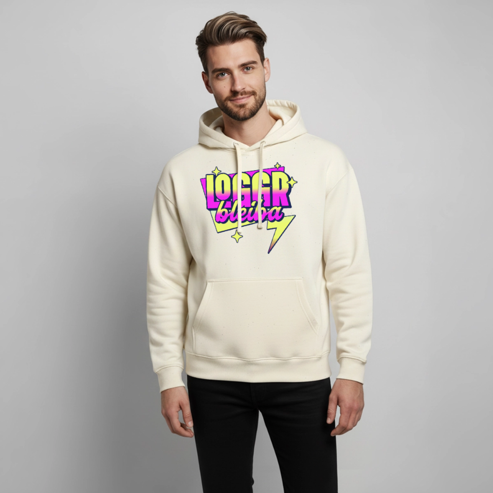 Logger bleb Design – Oversized Unisex Hoodie - Natur