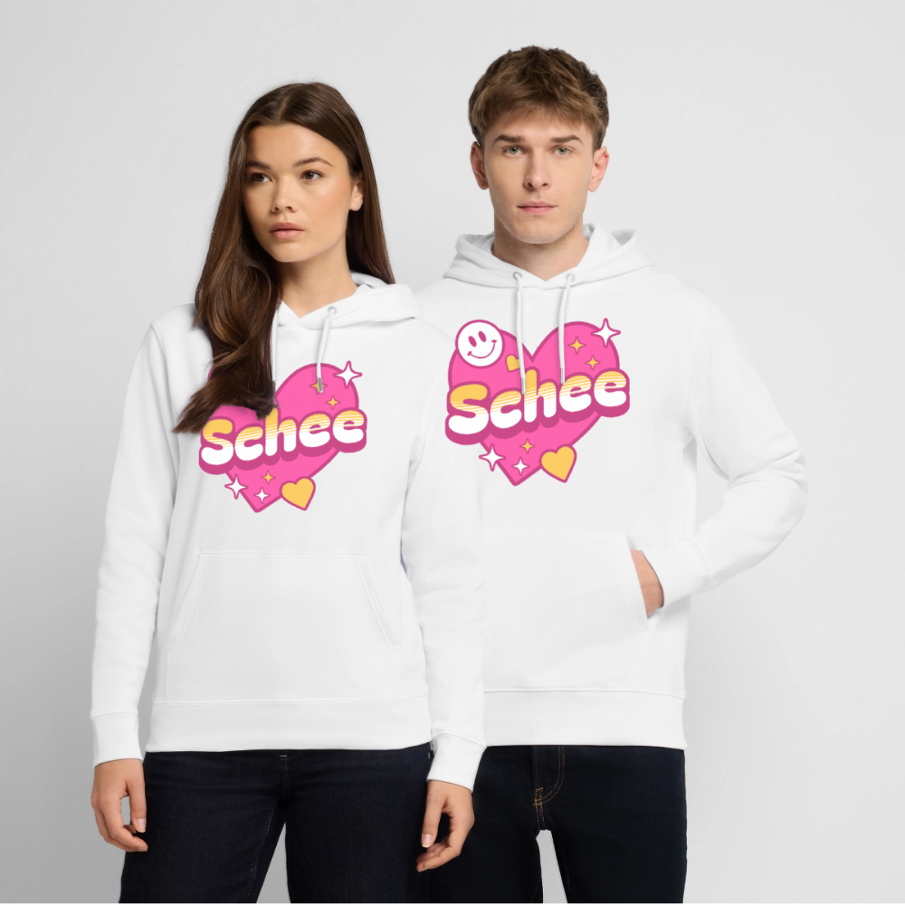 Schee Design – Unisex Bio-Hoodie - Weiß