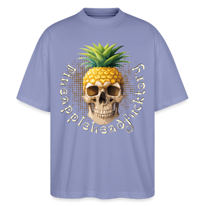 Pineapple Skull Design - Oversized Unisex Bio T-Shirt - Violett